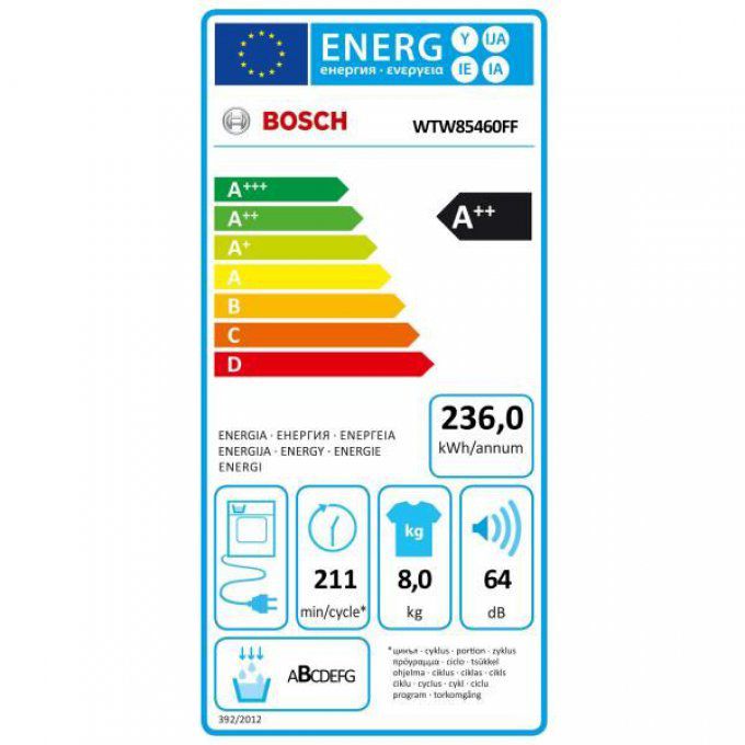 BOSCH - WTW85460FF