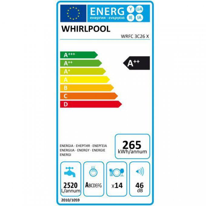 WHIRLPOOL - WRFC3C26X