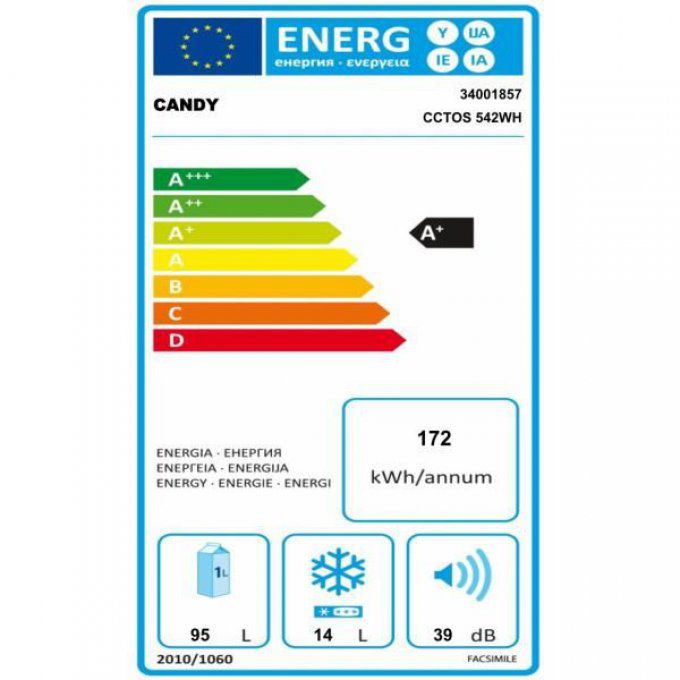 Réfrigérateur table top 4* CANDY - CCTOS542WH