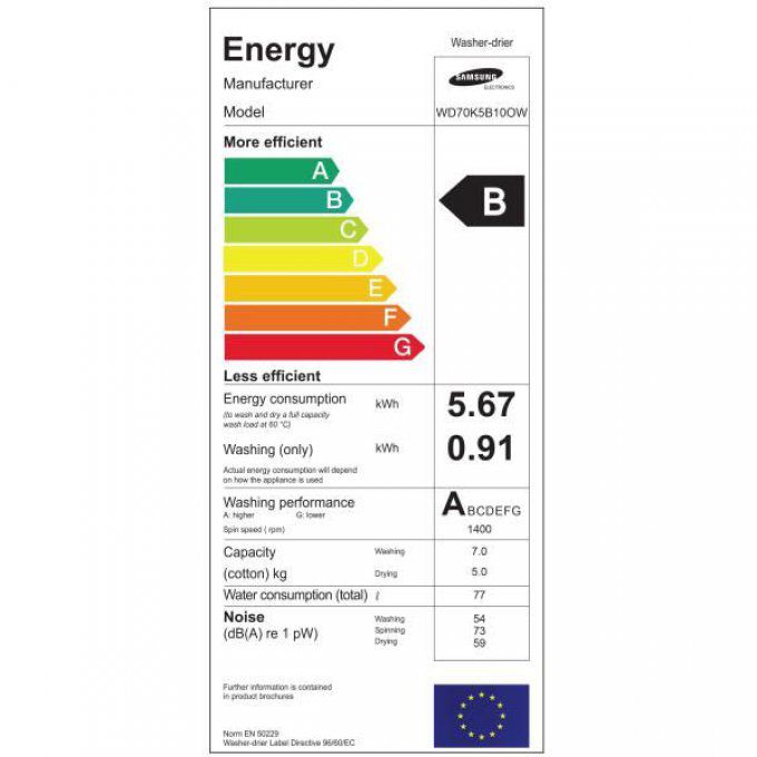 SAMSUNG - WD70K5B10OW