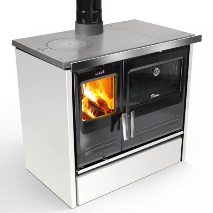 Cuisinière à bois sans bouilleur LACUNZA - ETNA7BLANC