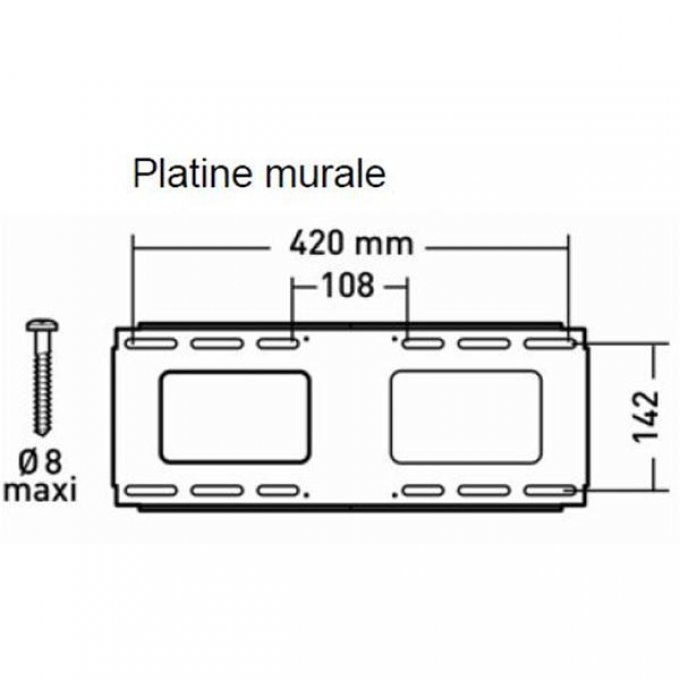 Support mural inclinable / orientable ERARD - 047401