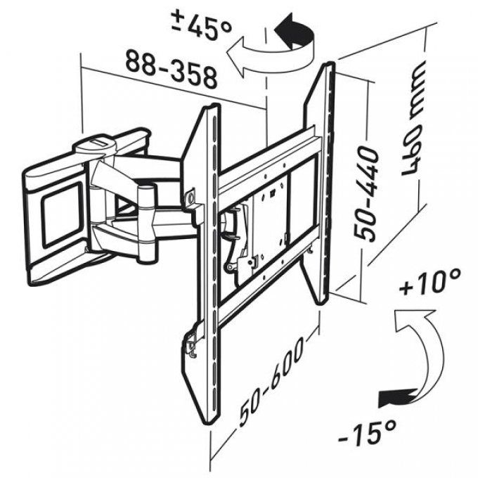 Support mural inclinable / orientable ERARD - 047401