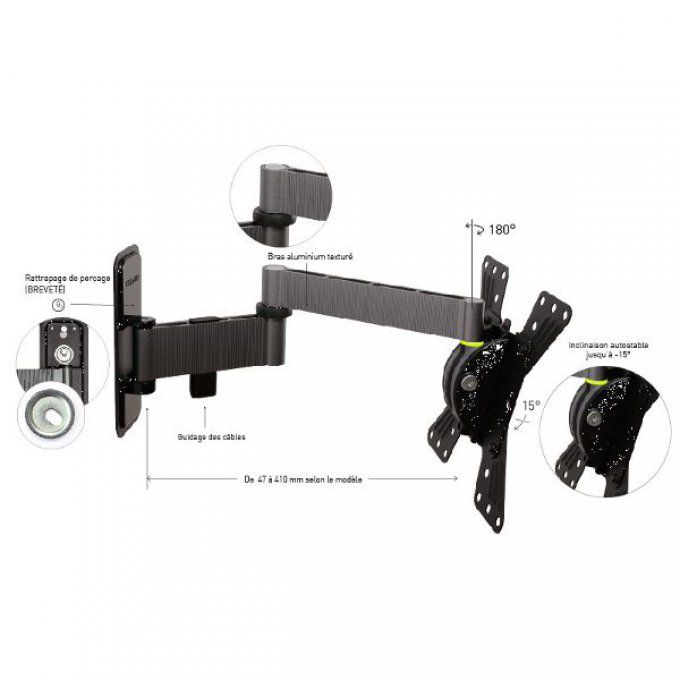 Support mural inclinable / orientable ERARD - 048320