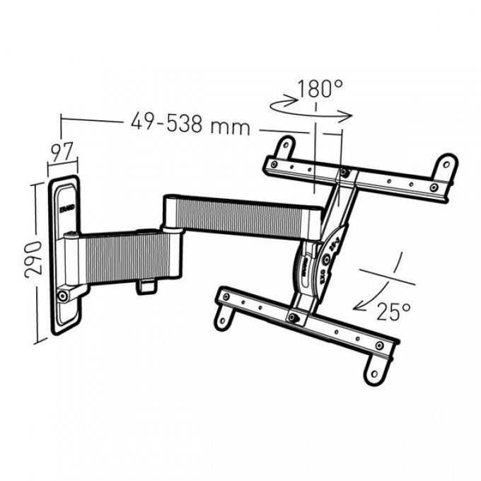 Support mural inclinable / orientable ERARD - 048340