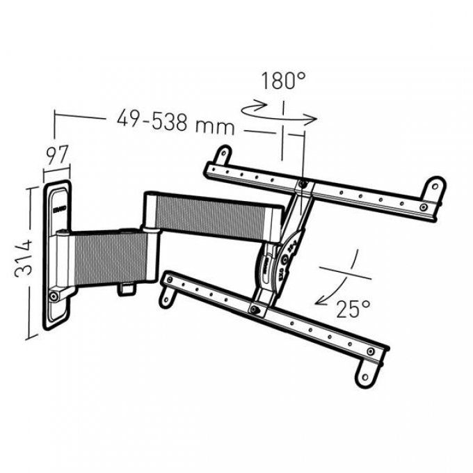 Support mural inclinable / orientable ERARD - 048360