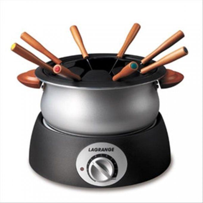 APPAREIL A FONDUE 900W 8P TH N OIR/SILVER