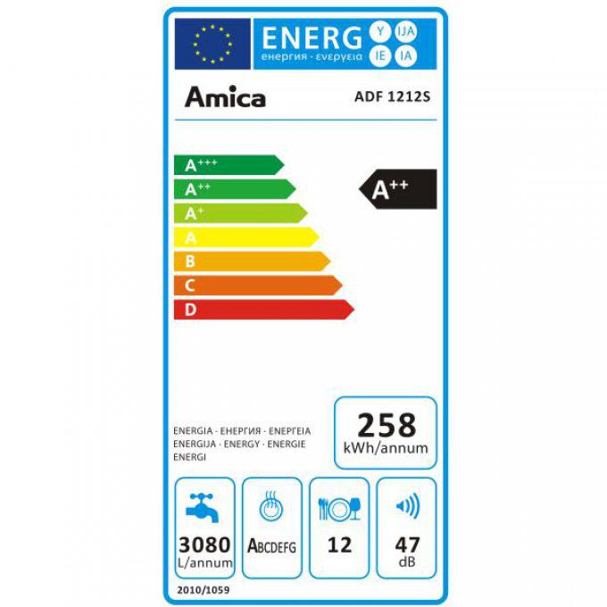 Lave-vaisselle Tout-intégrable AMICA - ADF1212S