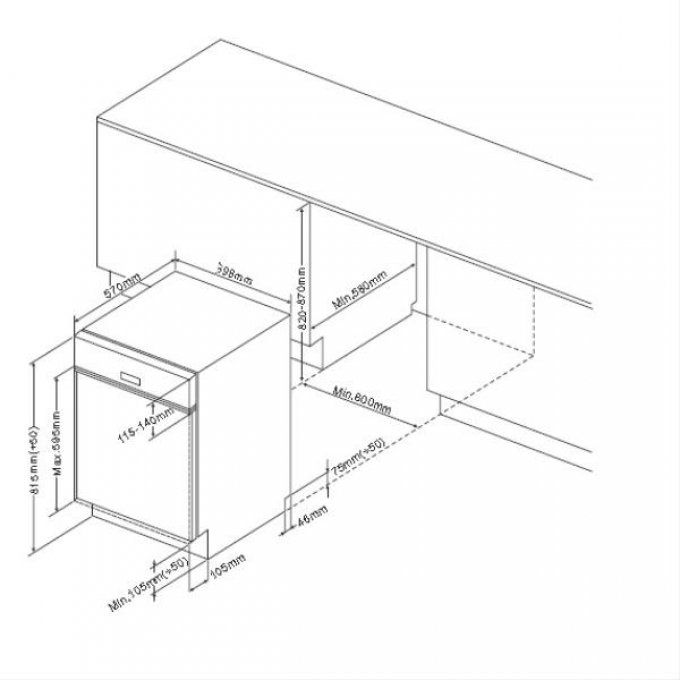 Lave-vaisselle Tout-intégrable AMICA - ADF1212S