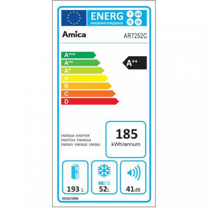 Réfrigérateur 2 portes AMICA - AR7252C