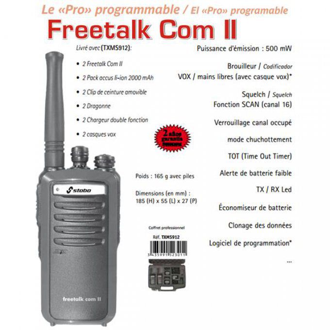 Talkie-Walkie PRESIDENT ELECTRONICS - FREETALKCOMII