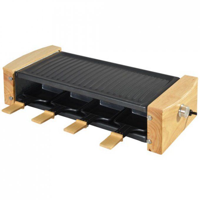 Conviviaux Raclette KITCHENCHEF - KCWOOD8