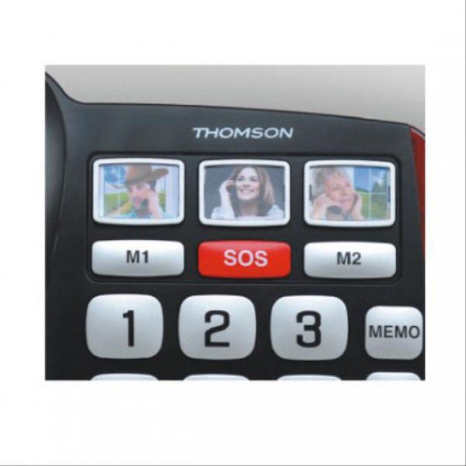 Téléphone résidentiel sans répondeur THOMSON - TH520FBLK