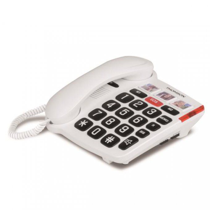 Téléphone résidentiel sans répondeur THOMSON - TH520FWHT