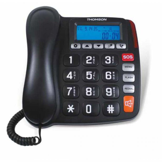 Téléphone résidentiel sans répondeur THOMSON - TH525FBLK