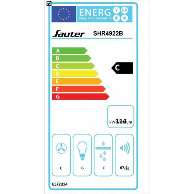Hotte décorative murale SAUTER - SHR4922B