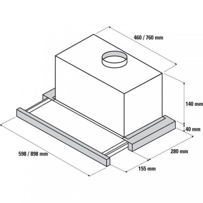 Hotte télescopique SAUTER - SHT4630W