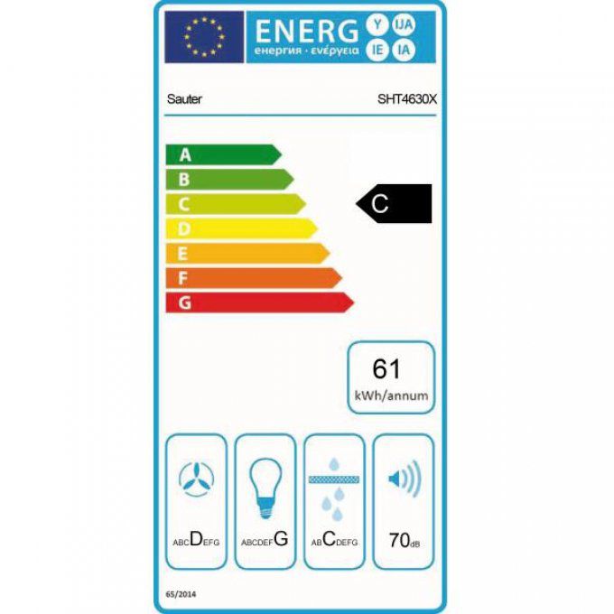 Hotte télescopique SAUTER - SHT4630X