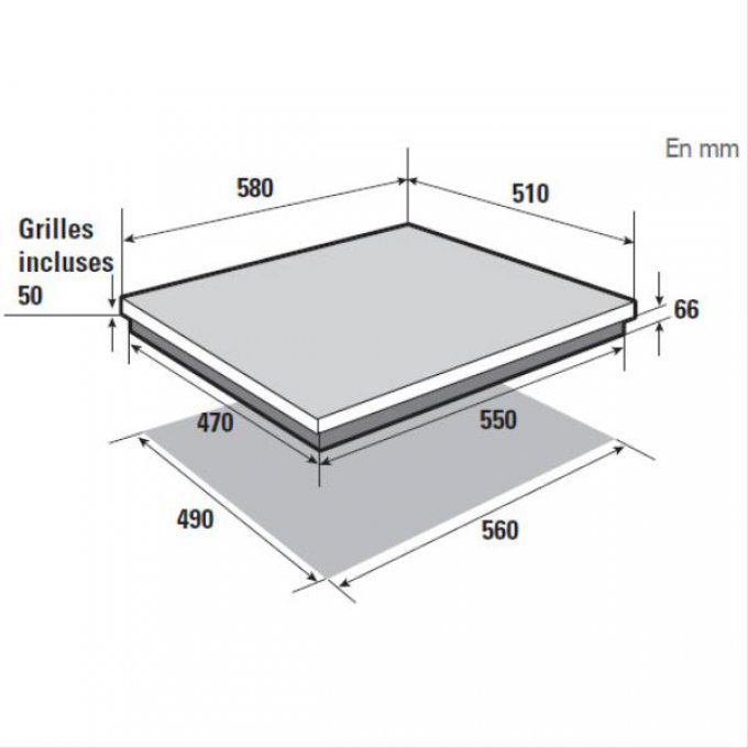 PLAQUE DE CUISSON - BRANDT - BPI6414BM
