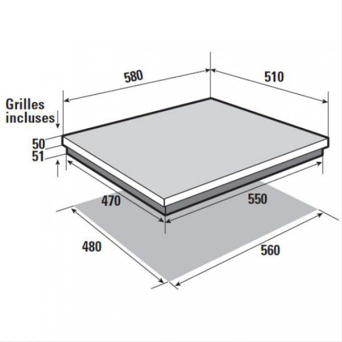 PLAQUE DE CUISSON - BRANDT - BPG6413B