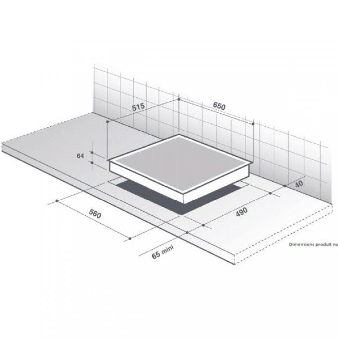 PLAQUE DE CUISSON - DE DIETRICH - DPI7570X