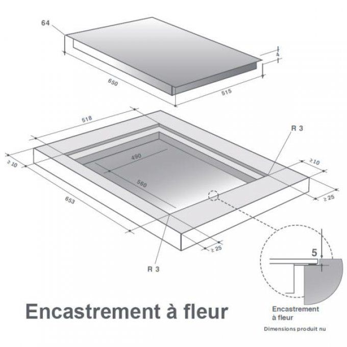 PLAQUE DE CUISSON - DE DIETRICH - DPI7574XP