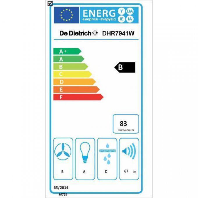 Hotte décorative murale DE DIETRICH - DHR7941W