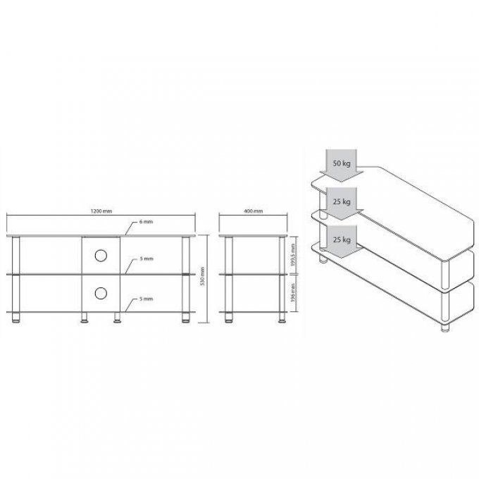 MEUBLE TV   ATECA - SIMPLY1200