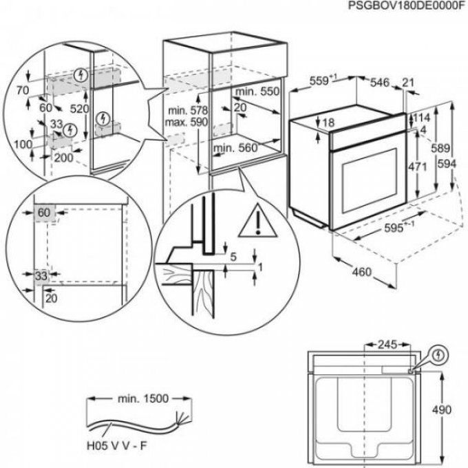 FOUR ENCASTRABLE - ELECTROLUX - EOC5841FOX