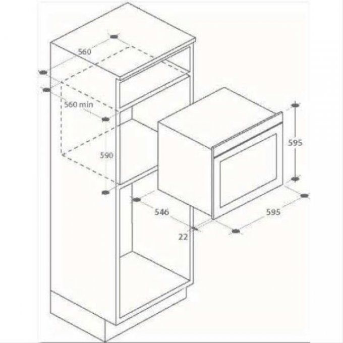 FOUR ENCASTRABLE - ROSIERES - RFAZ8573IN/E
