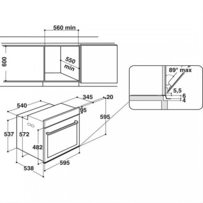 FOUR ENCASTRABLE - WHIRLPOOL - W6OM44S1P