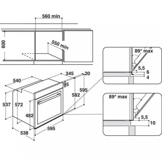 FOUR ENCASTRABLE - WHIRLPOOL - AKZM8480IX