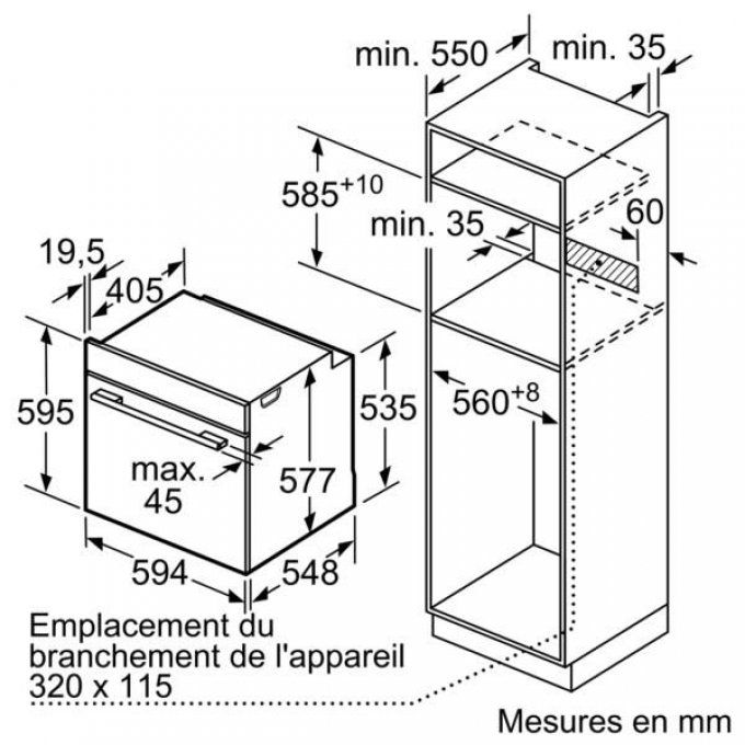 FOUR ENCASTRABLE - BOSCH - HBG6755S1F