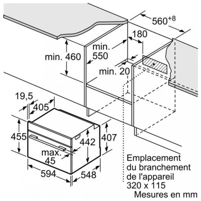 FOUR ENCASTRABLE - SIEMENS - CM676GBS1
