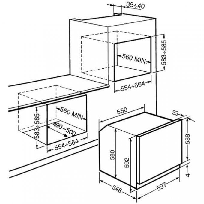 FOUR ENCASTRABLE - SMEG - SFP6925NPZE1