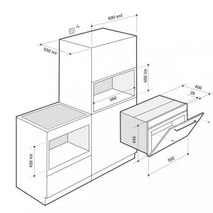 FOUR ENCASTRABLE - DE DIETRICH - DKV7340X