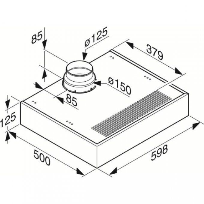 Hotte visière MIELE - DA1260BB
