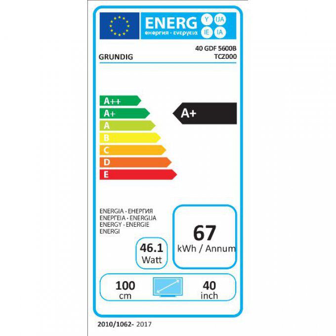 Téléviseur écran plat GRUNDIG - 40GDF5600B