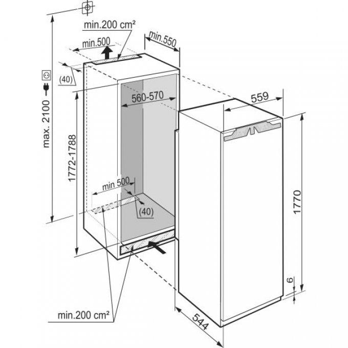 FRIGO ENCASTRABLE - LIEBHERR - IKB3520