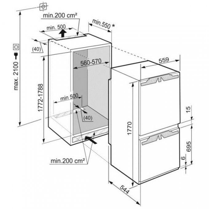 FRIGO ENCASTRABLE - LIEBHERR - ICP3324