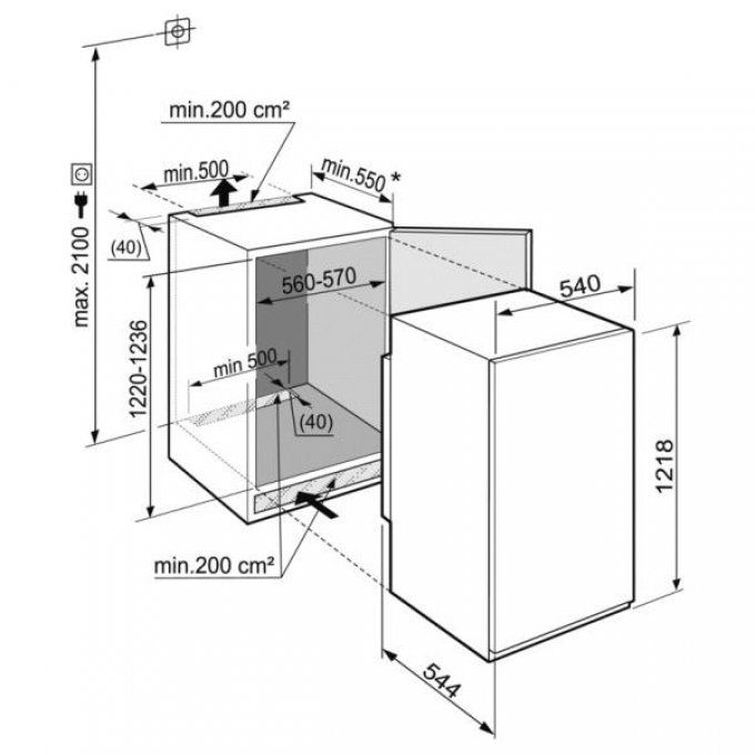 FRIGO ENCASTRABLE - LIEBHERR - IKS1224
