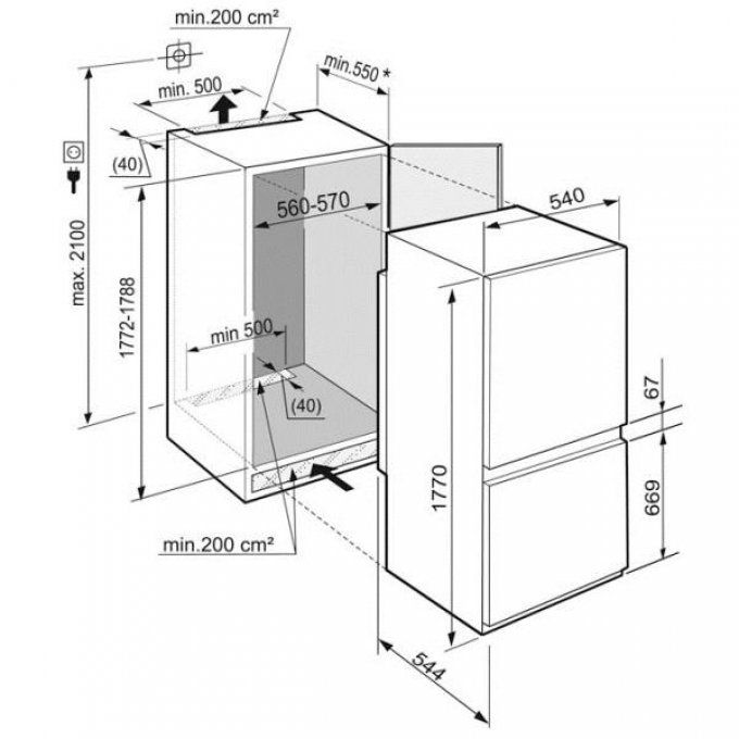 FRIGO ENCASTRABLE - LIEBHERR - RCI5453
