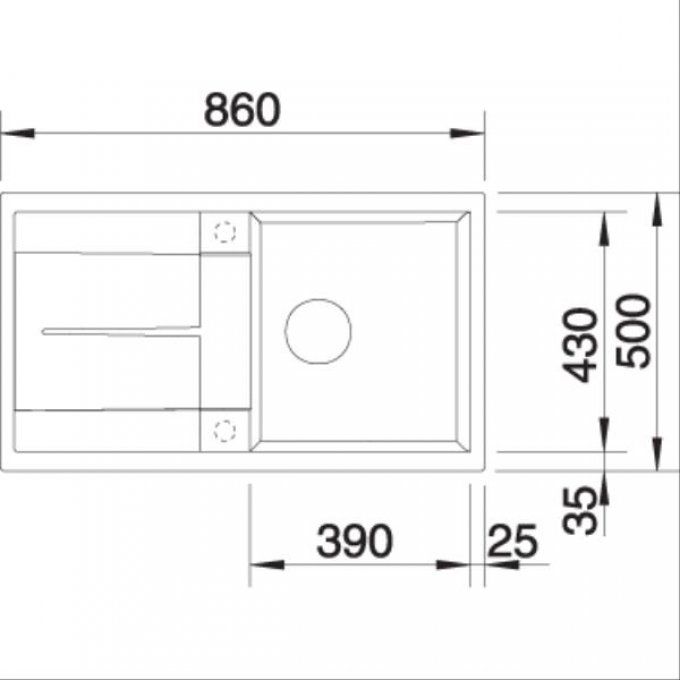 évier  BLANCO - 513221
