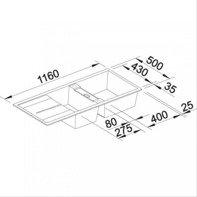EVIER BLANCO - 513260