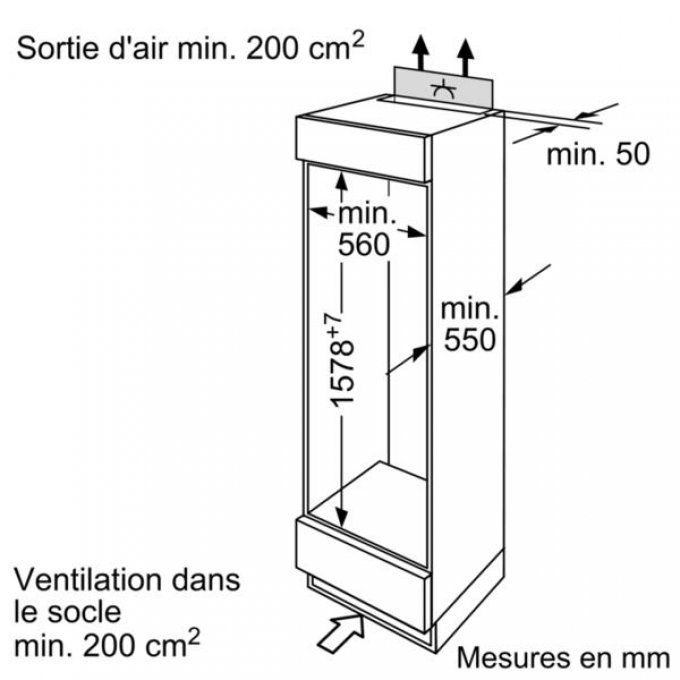 FRIGO ENCASTRABLE - BOSCH - KID28V20FF