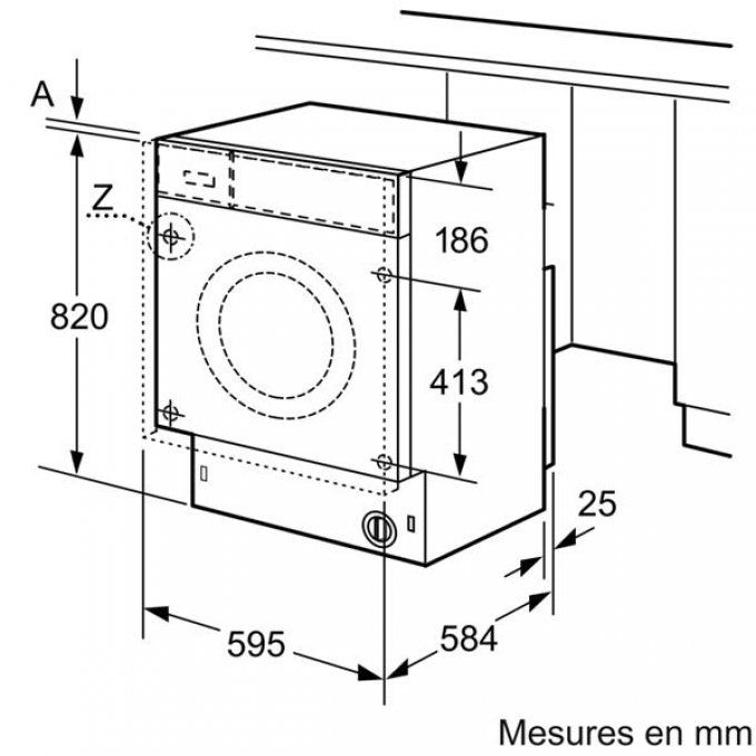 Lave-linge Tout-intégrable BOSCH - WKD28541FF