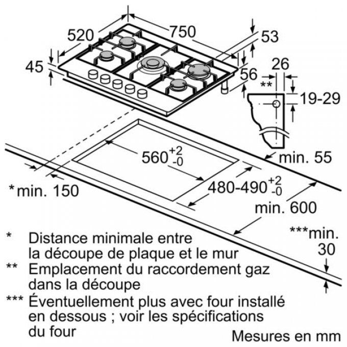 PLAQUE DE CUISSON - BOSCH - PCQ7A5B80