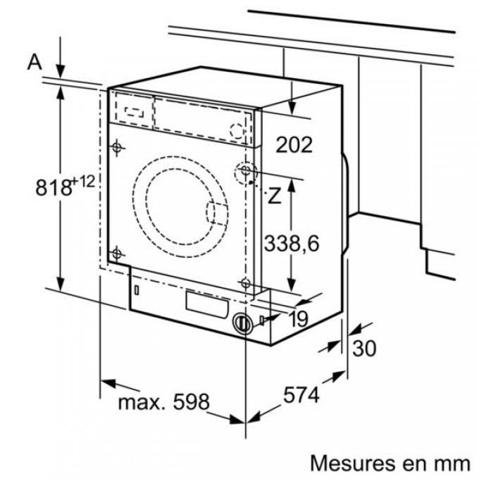 Lave-linge Tout-intégrable BOSCH - WIW28340FF