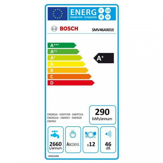Lave-vaisselle Tout-intégrable BOSCH - SMV46AX01E