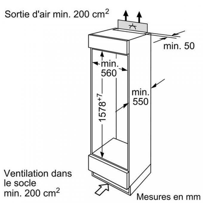 FRIGO ENCASTRABLE - SIEMENS - KI28DA20